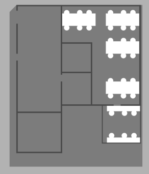 screen shot of room with the tables and chairs removed using Divide objects from below